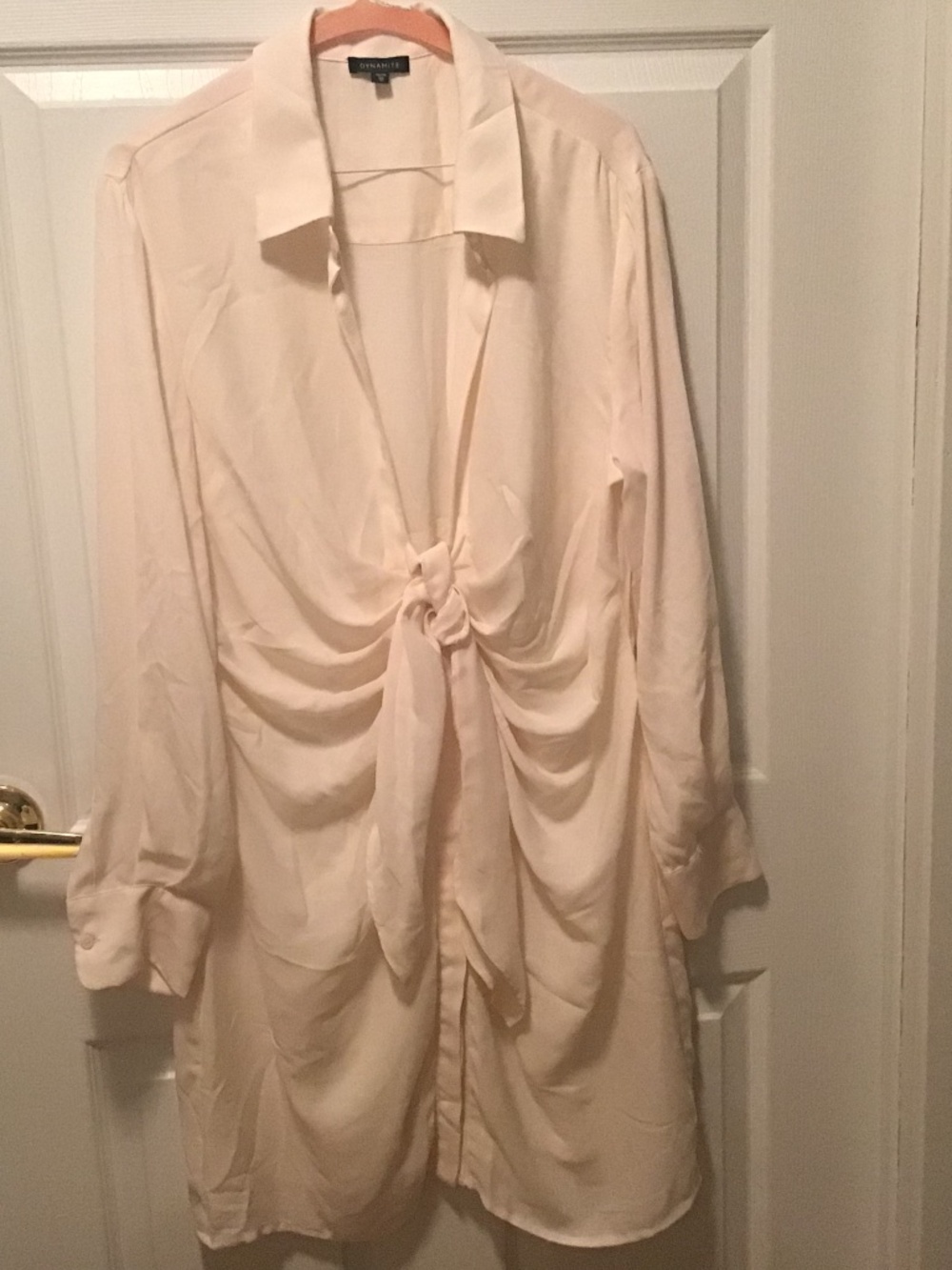 Dynamite open shirt dress